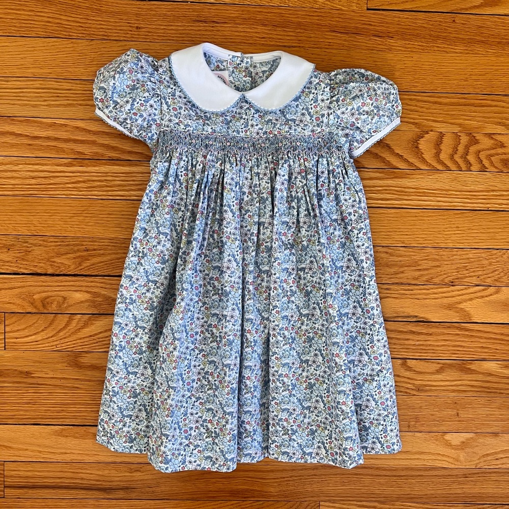 Southern Smocked Co Girl’s Floral Smocked Dress - Size 5